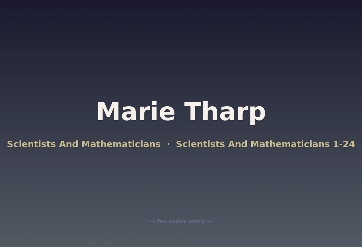 Marie Tharp