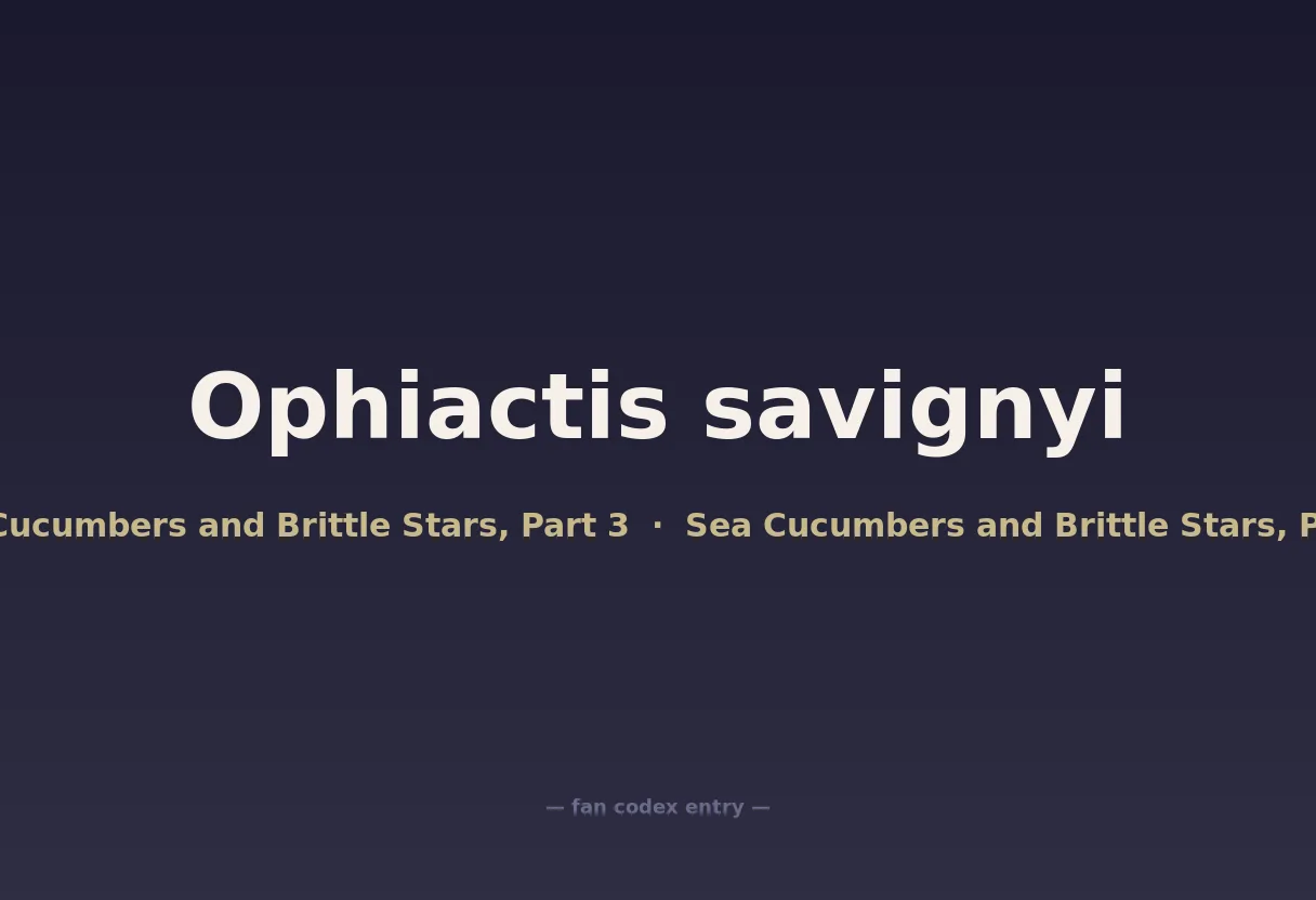 Ophiactis savignyi