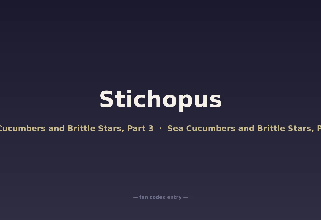 Stichopus