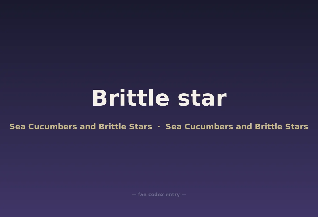 Brittle star