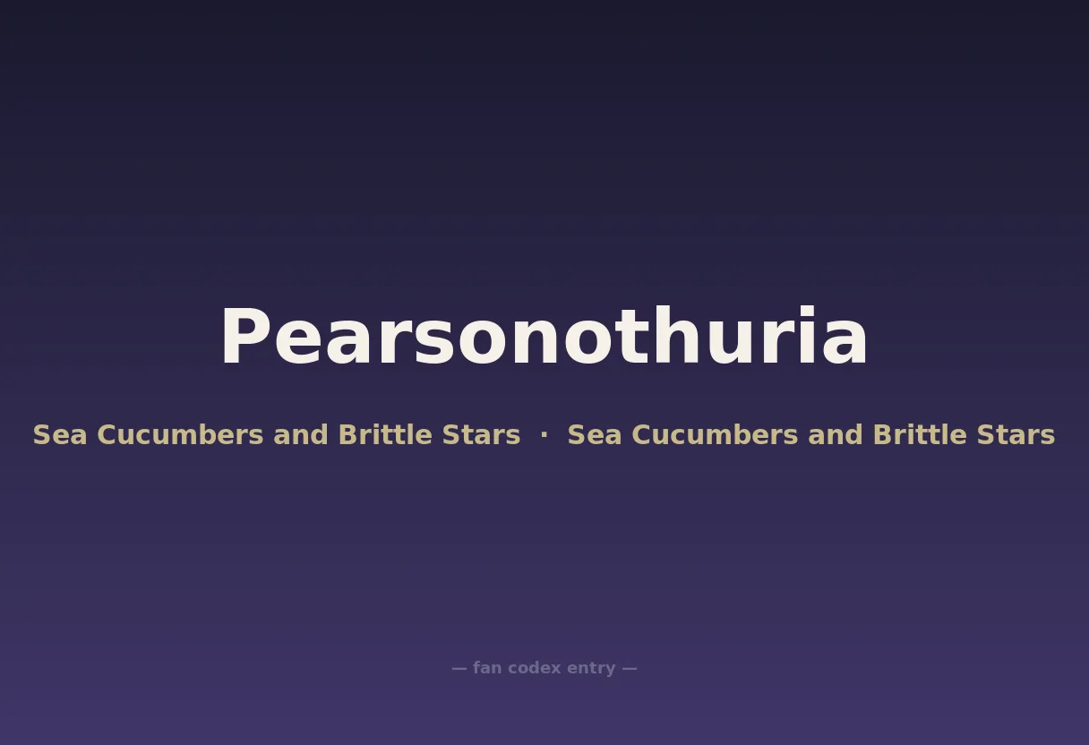 Pearsonothuria