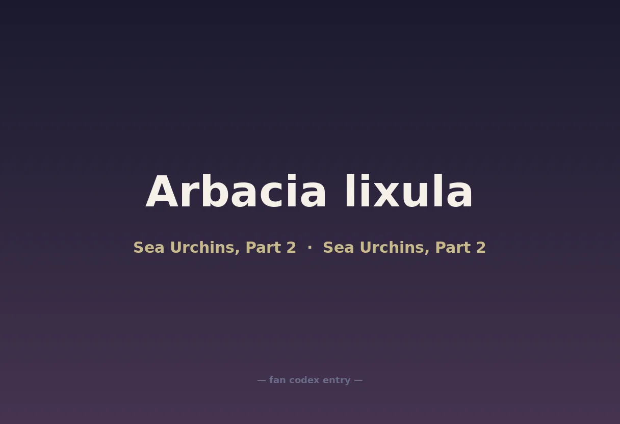 Arbacia lixula