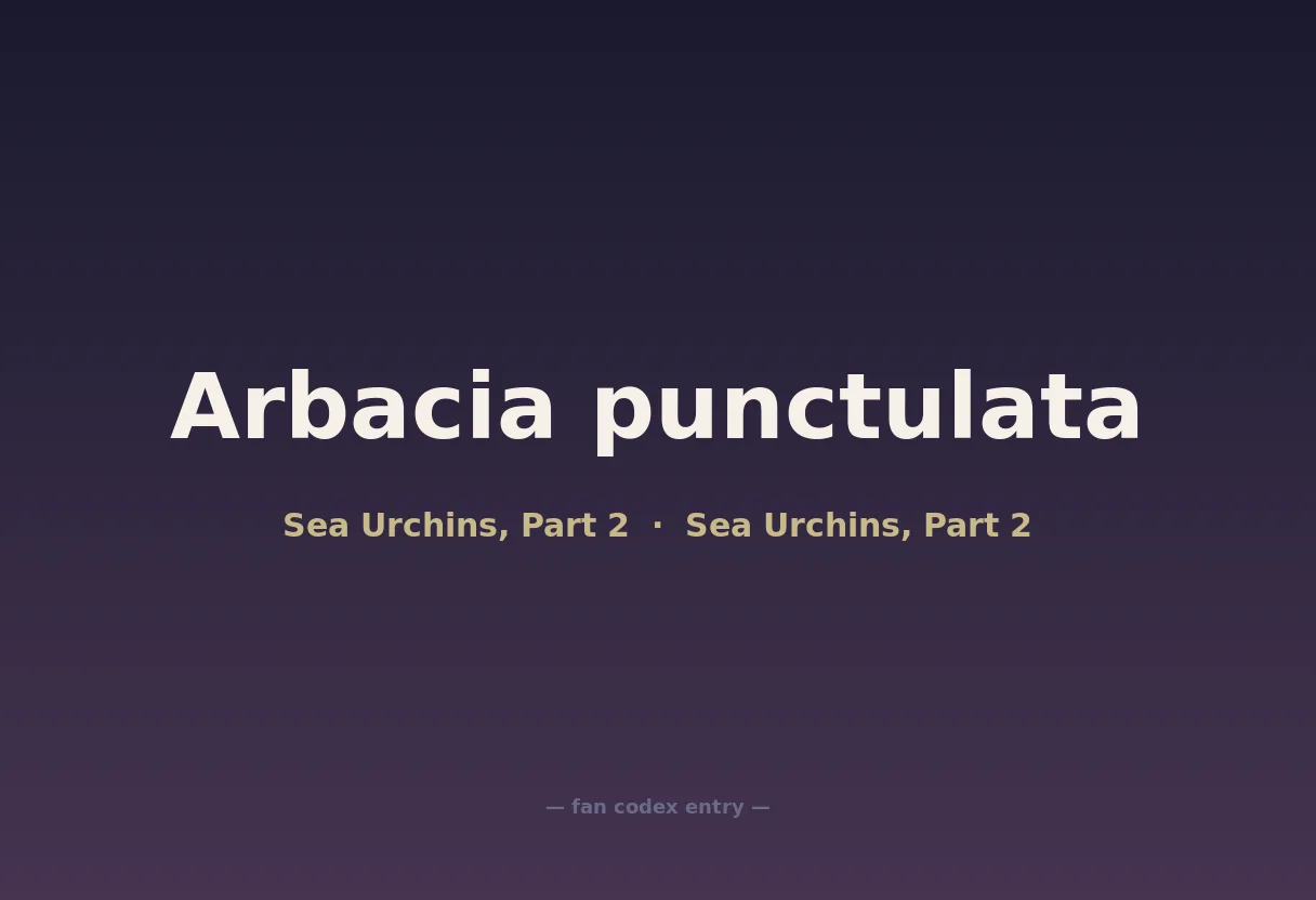 Arbacia punctulata