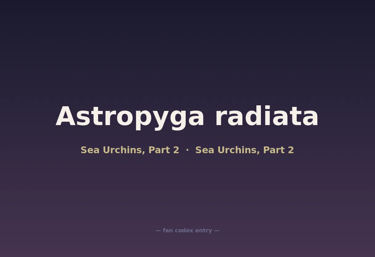 Astropyga radiata