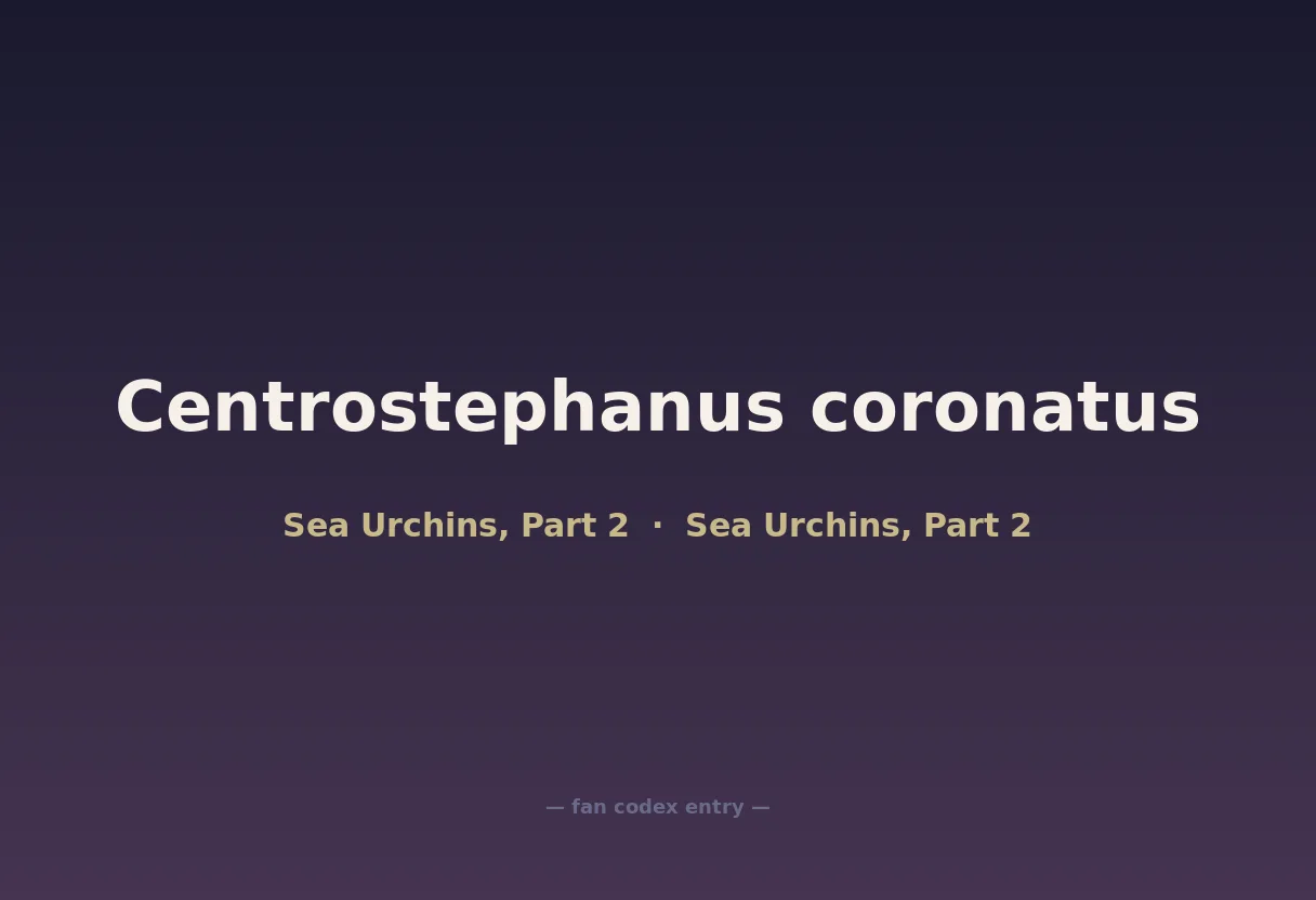 Centrostephanus coronatus