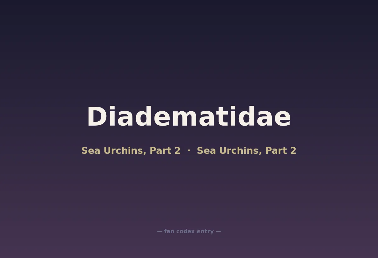 Diadematidae