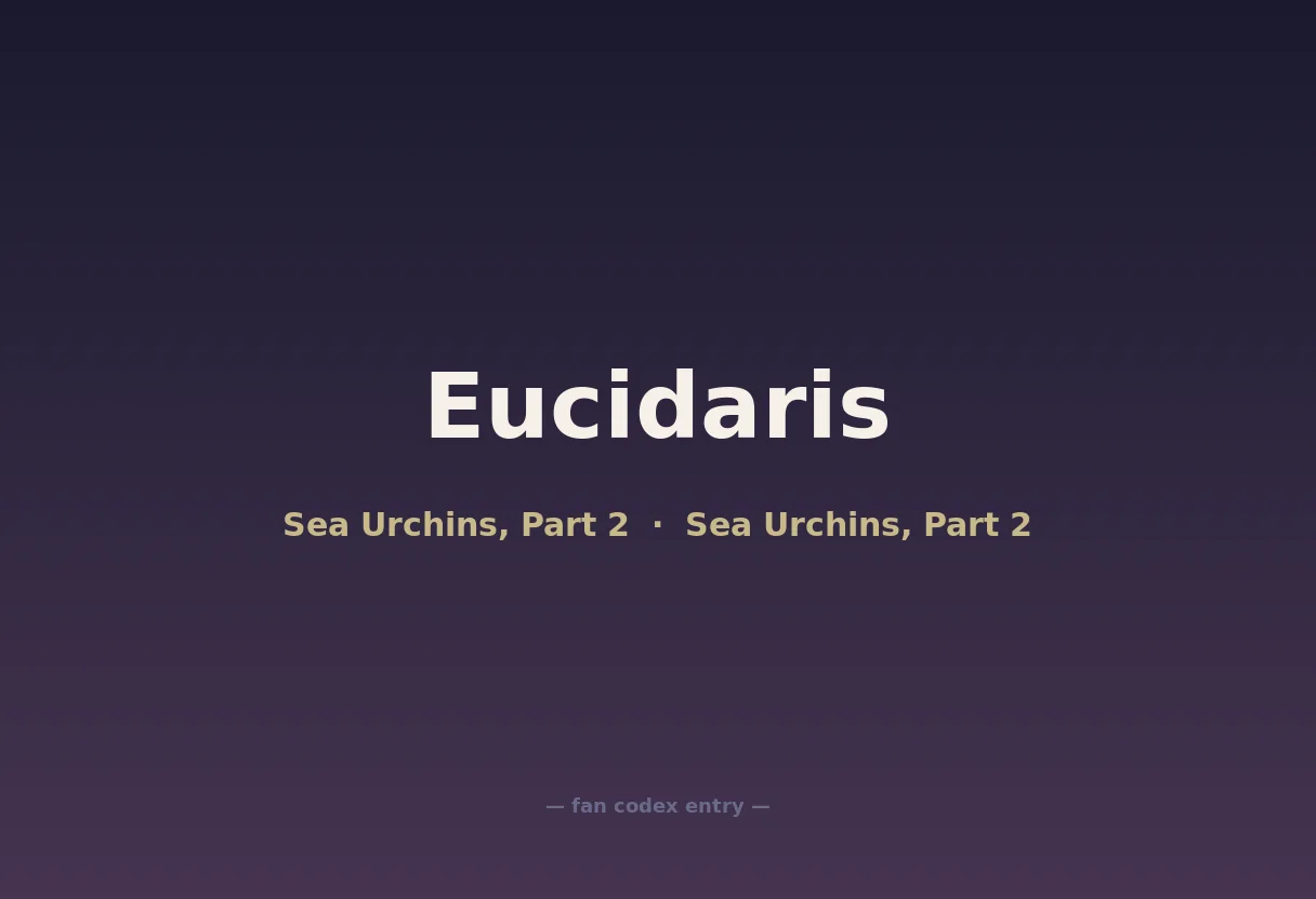Eucidaris