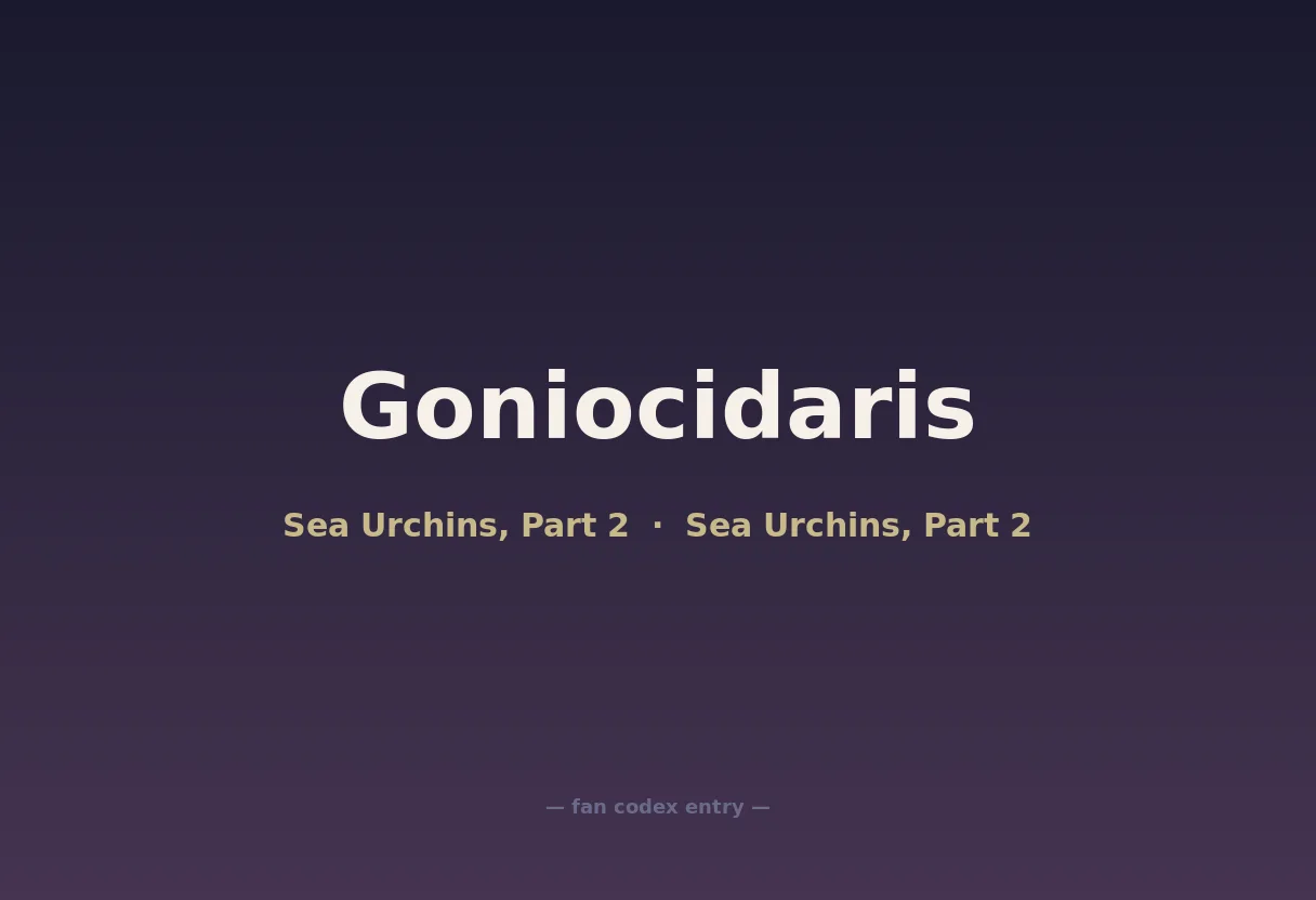 Goniocidaris