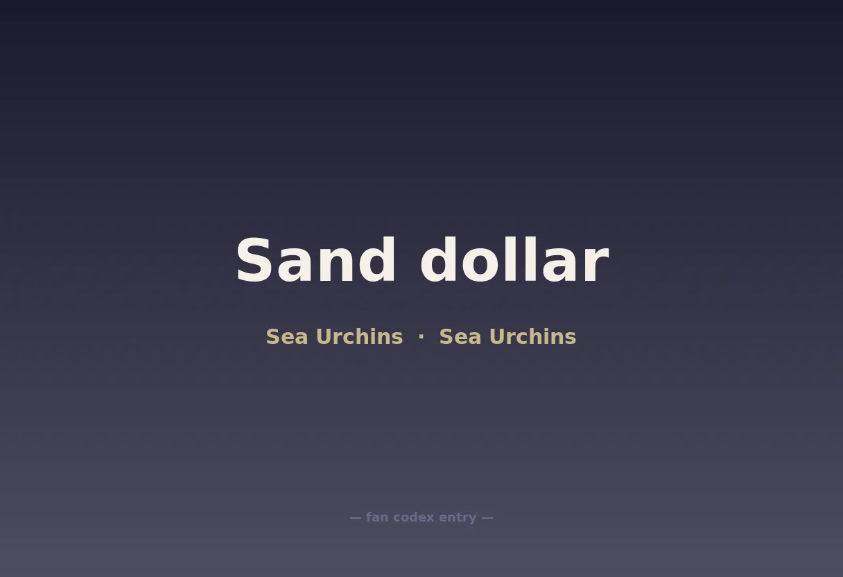 Sand dollar