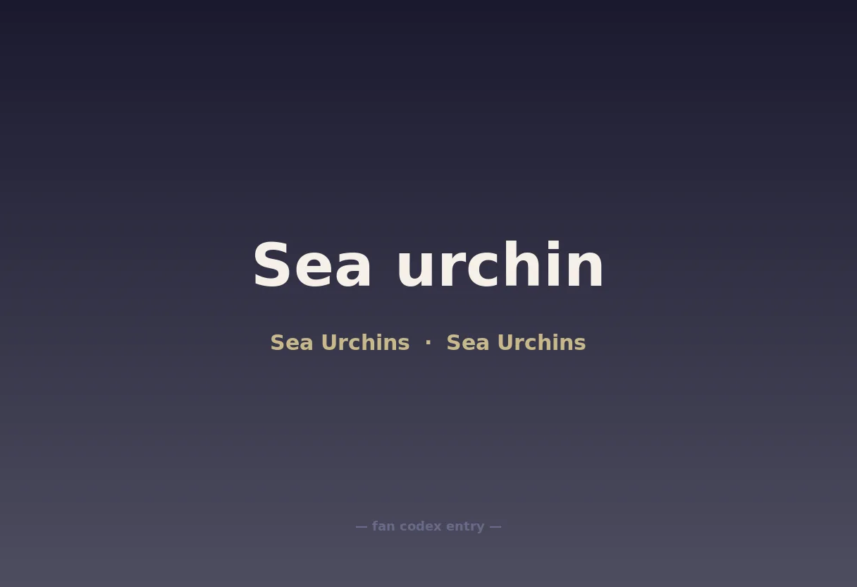 Sea urchin