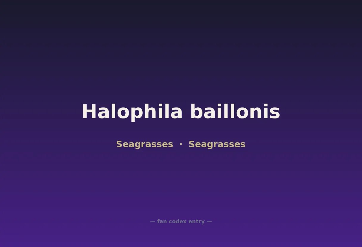 Halophila baillonis