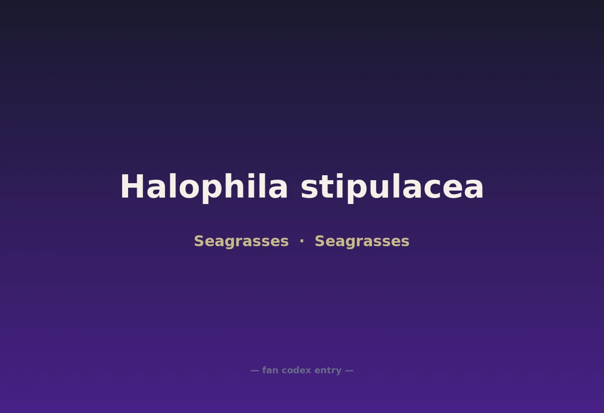 Halophila stipulacea