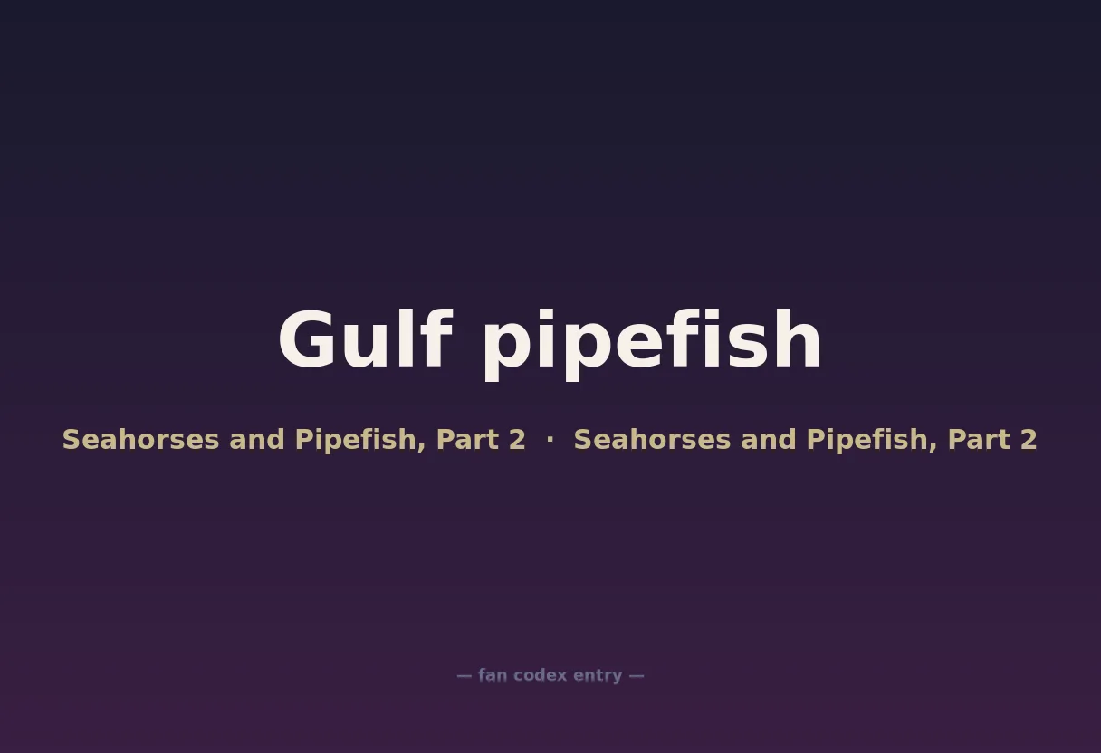 Gulf pipefish
