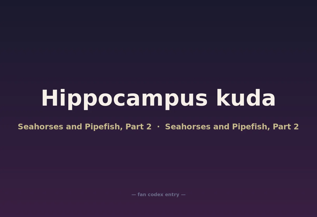 Hippocampus kuda