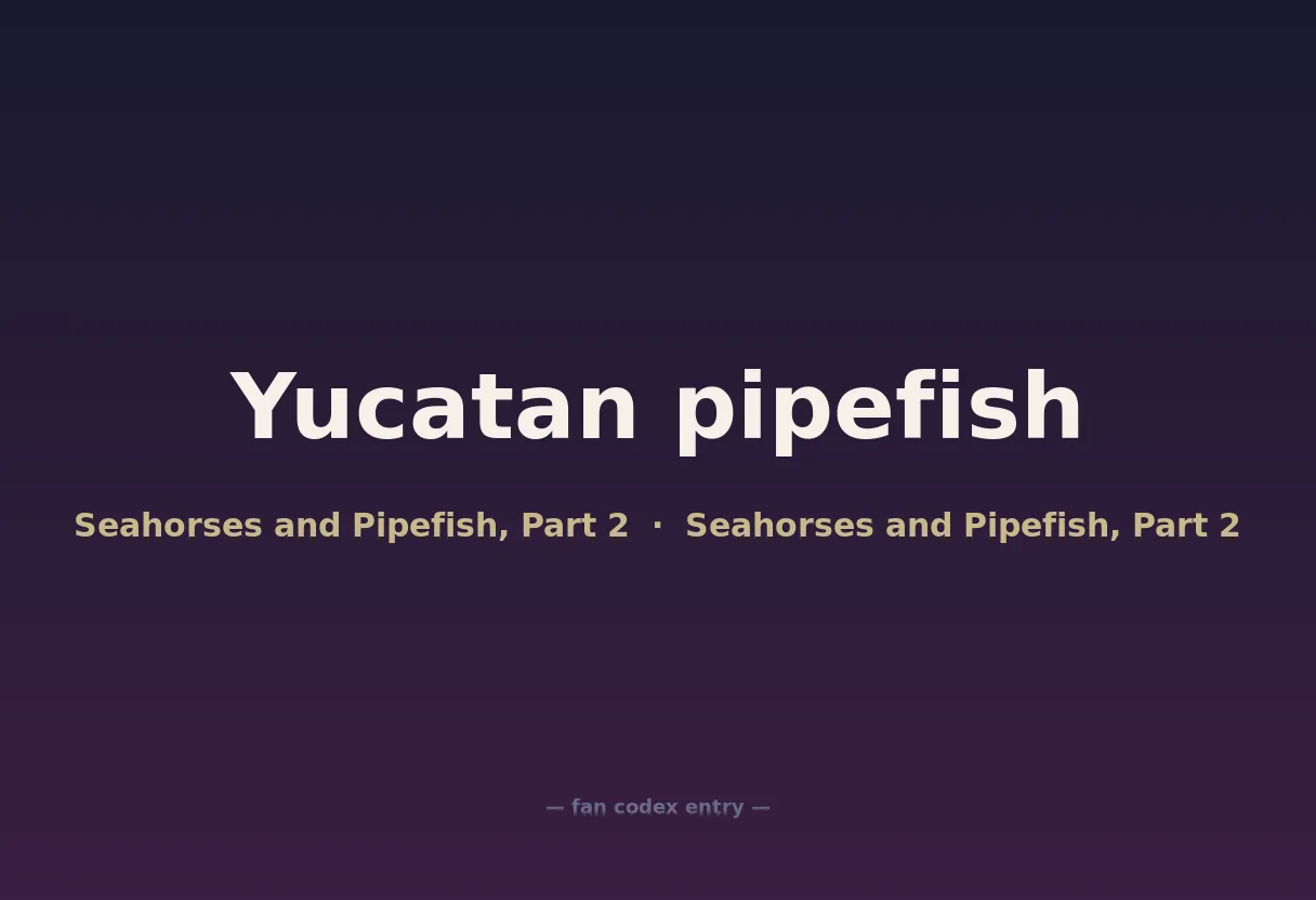 Yucatan pipefish