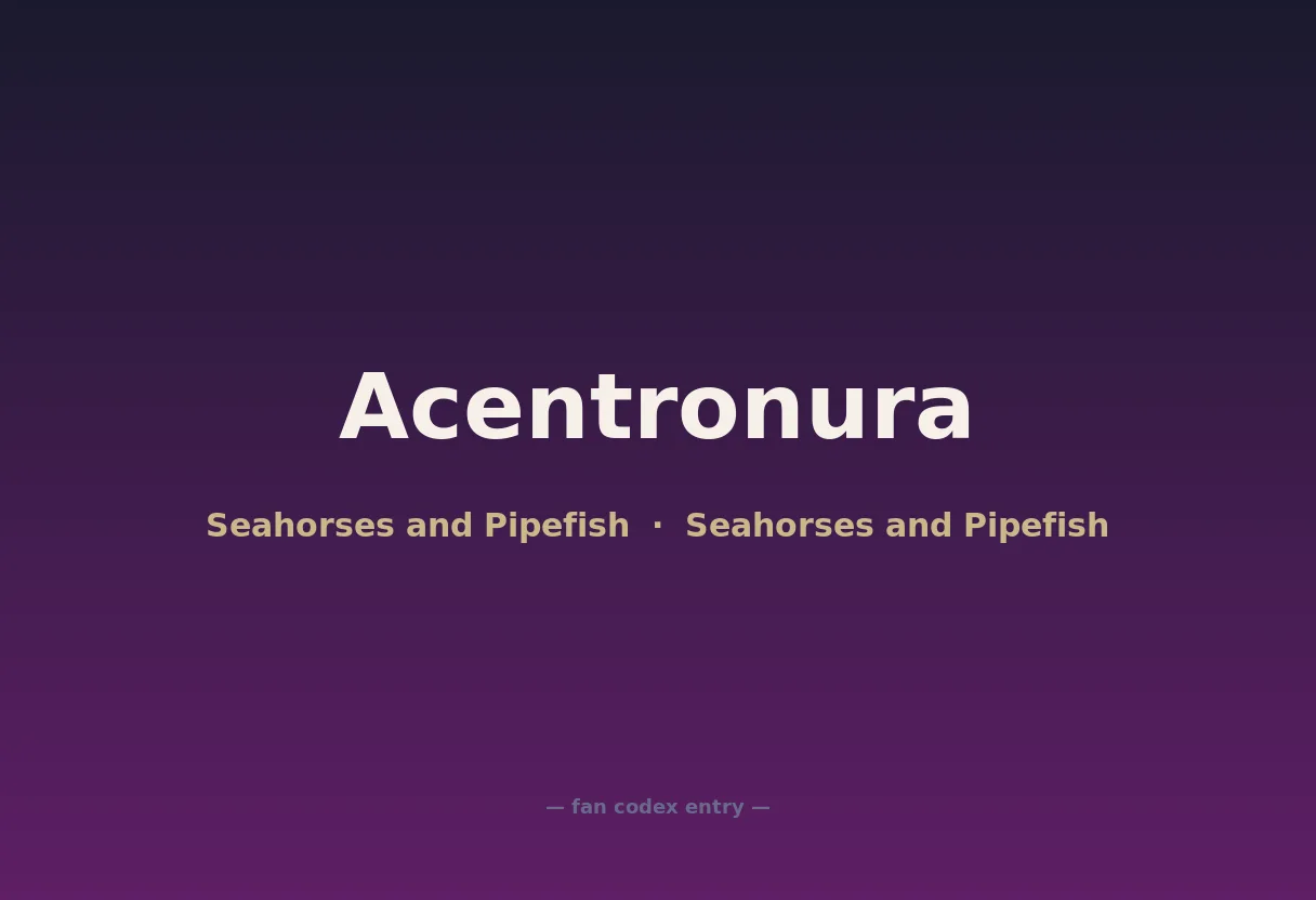 Acentronura
