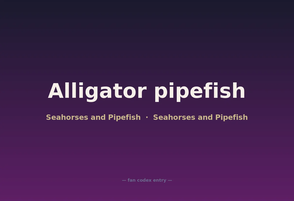 Alligator pipefish