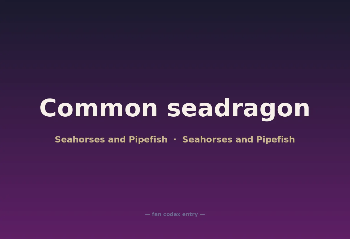 Common seadragon