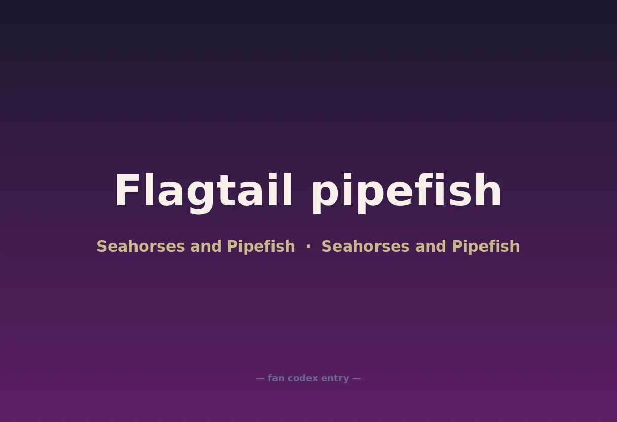 Flagtail pipefish