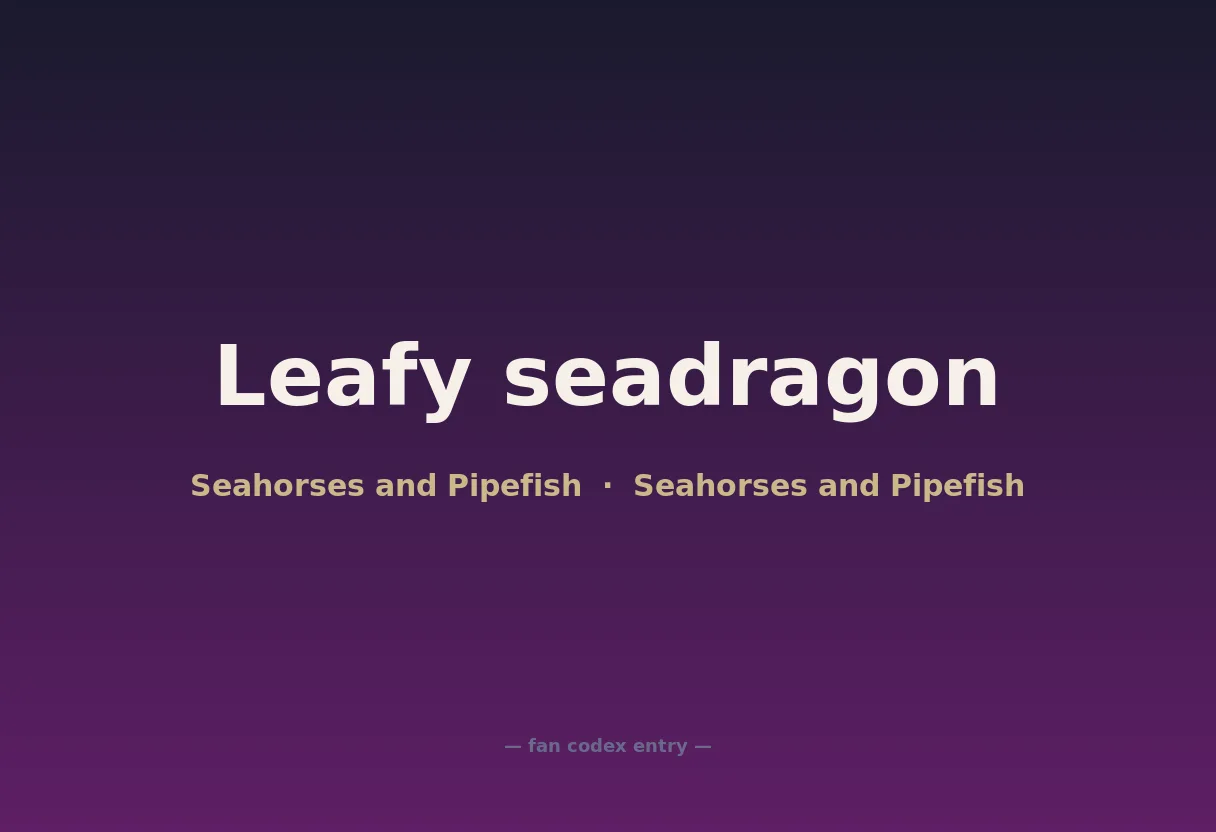Leafy seadragon