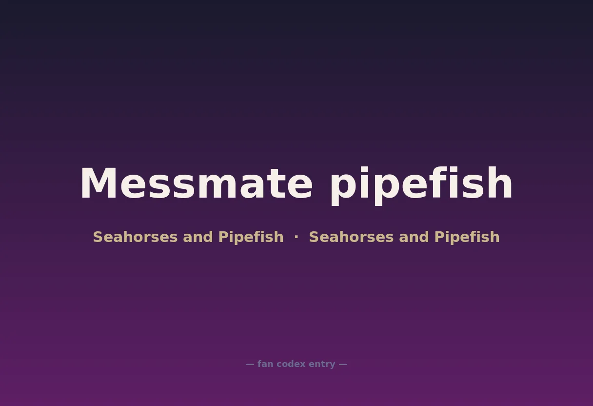 Messmate pipefish