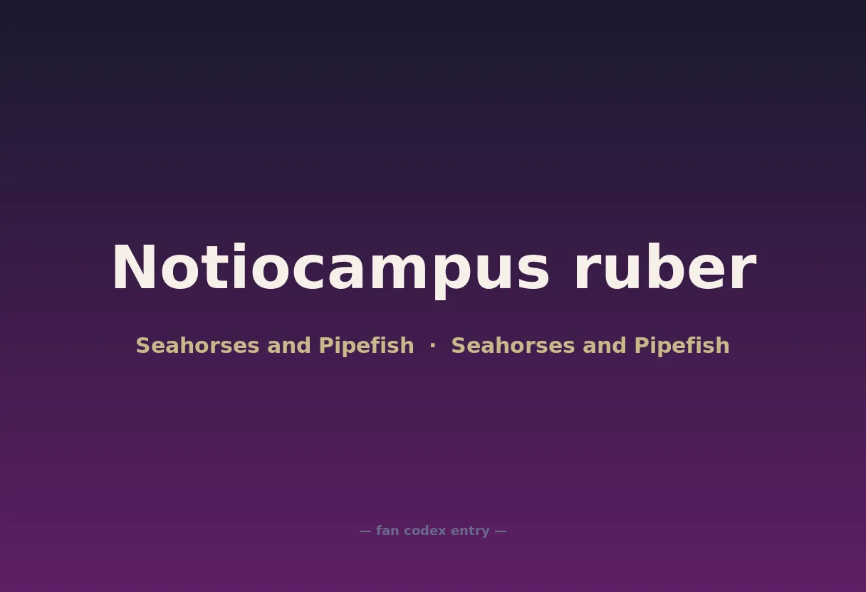 Notiocampus ruber