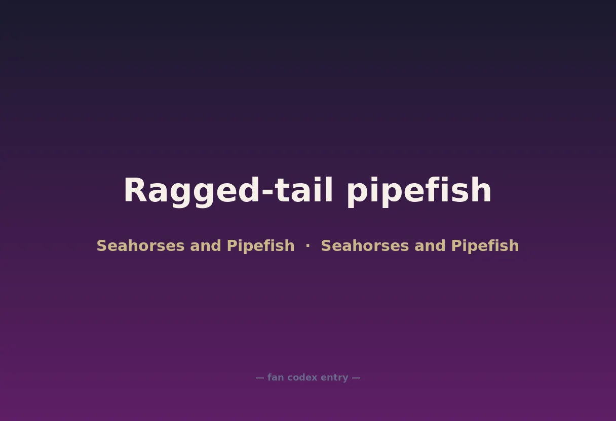 Ragged-tail pipefish