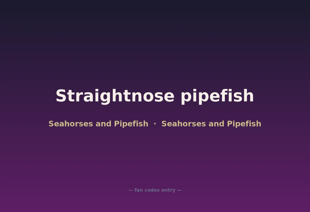 Straightnose pipefish