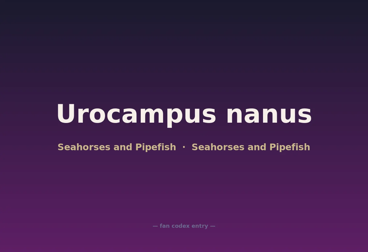 Urocampus nanus