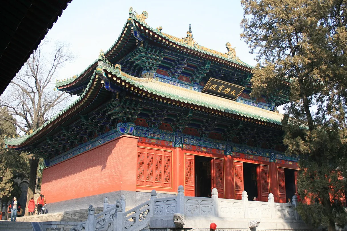 Lotus Temple Monks