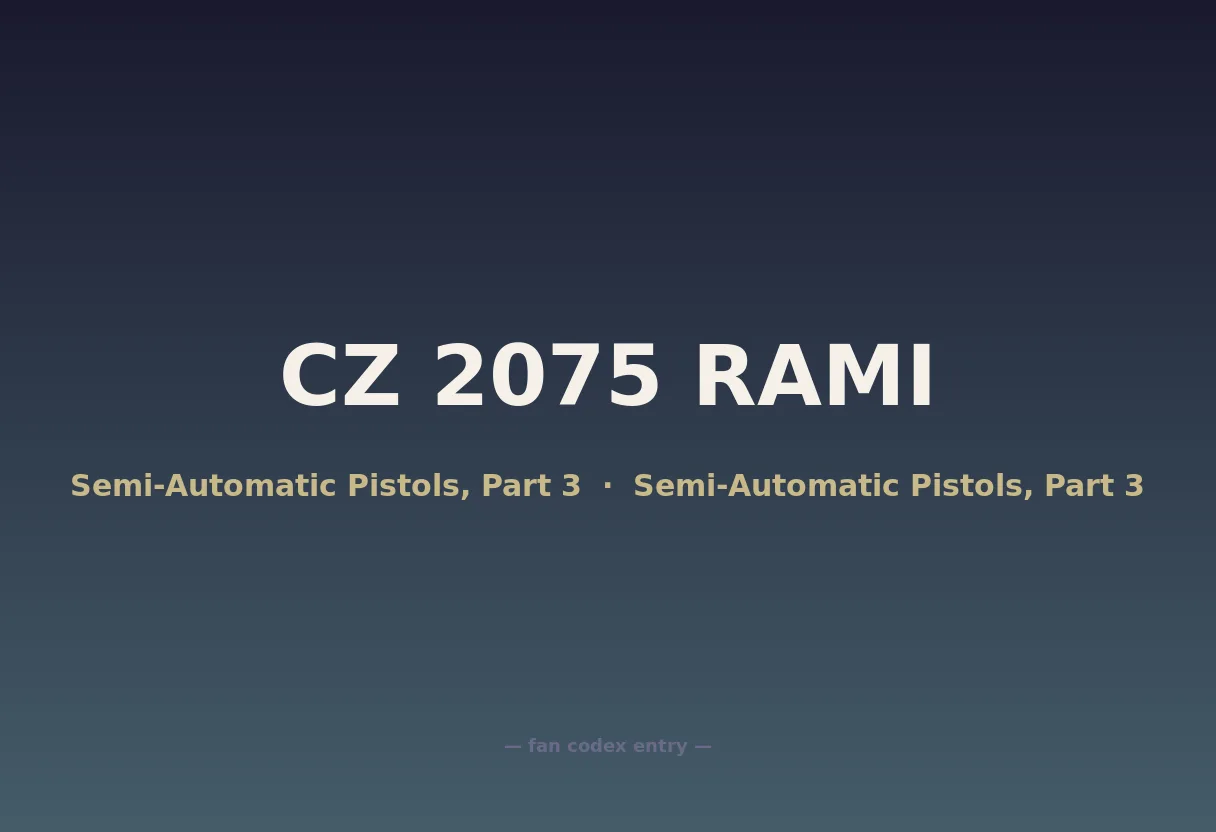 CZ 2075 RAMI