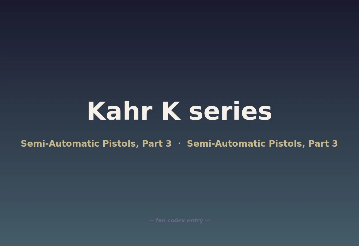 Kahr K series