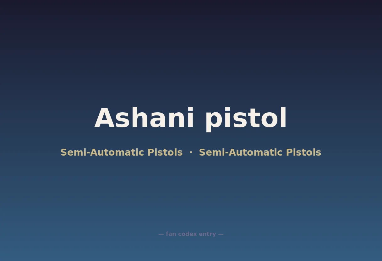 Ashani pistol