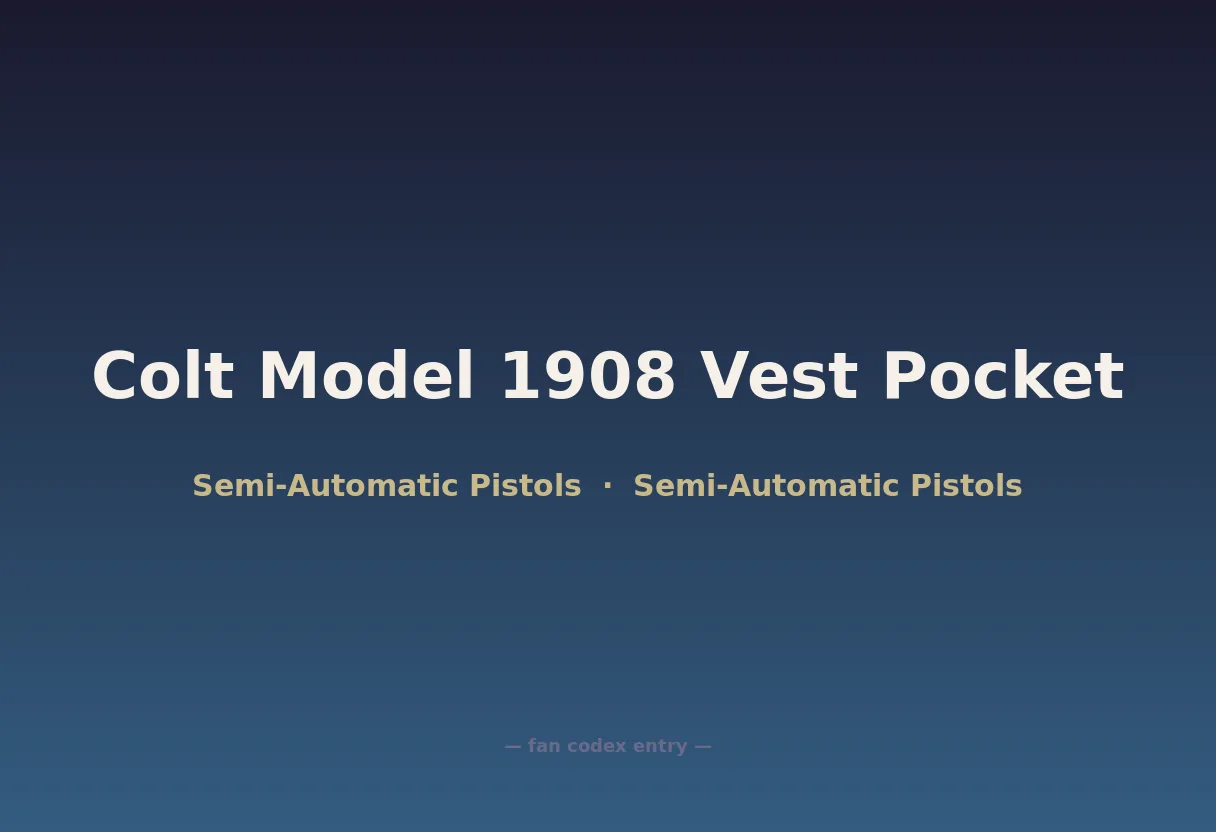 Colt Model 1908 Vest Pocket