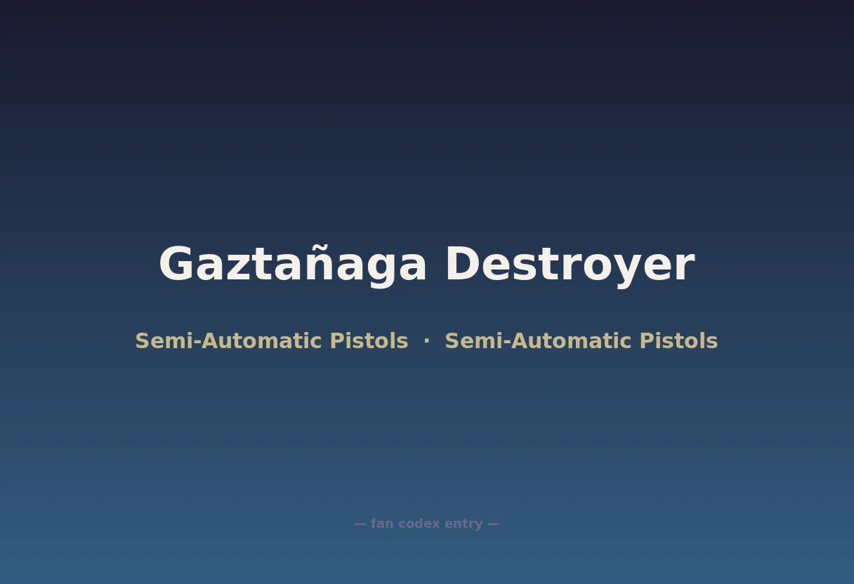 Gaztañaga Destroyer