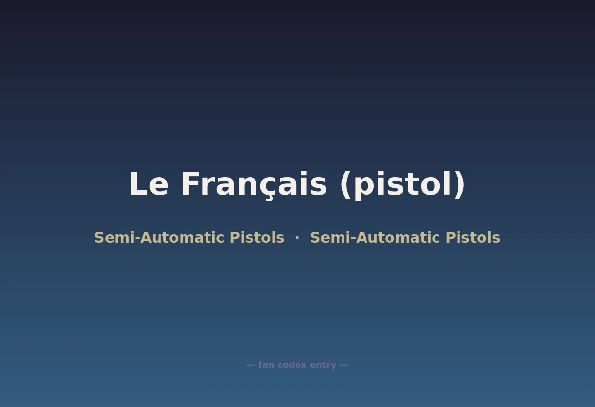 Le Français (pistol)