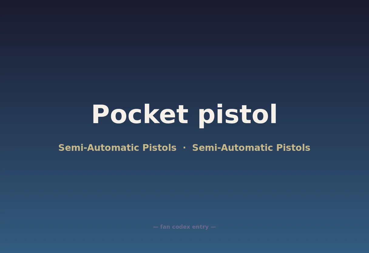 Pocket pistol