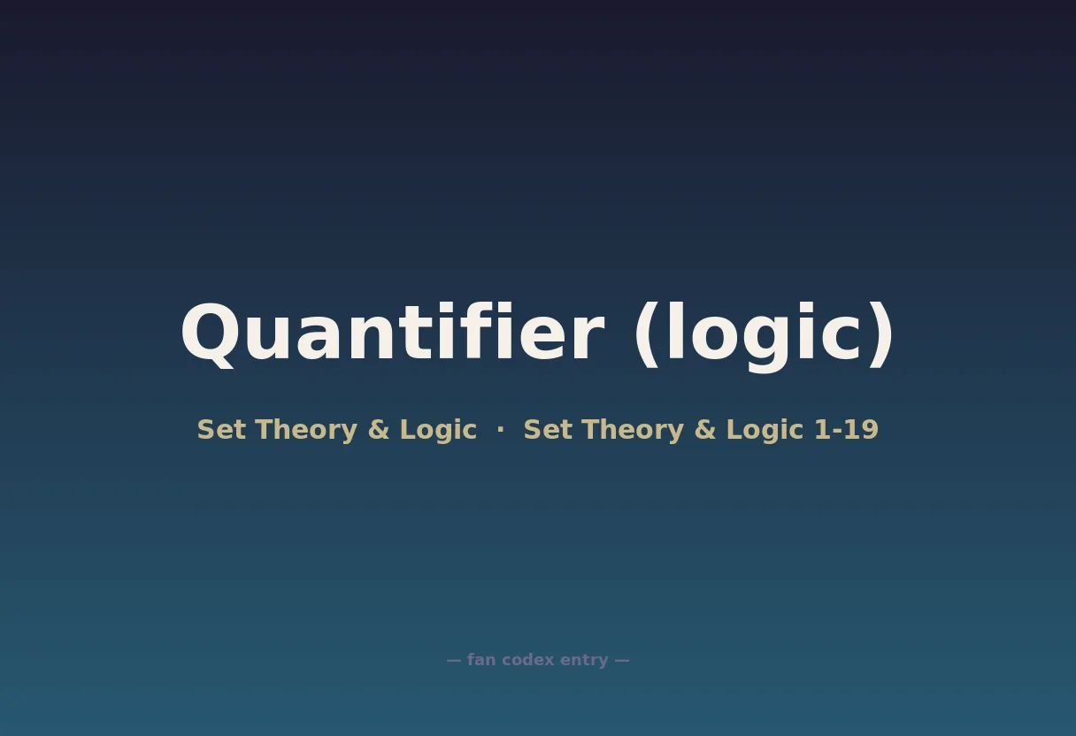 Quantifier (logic)