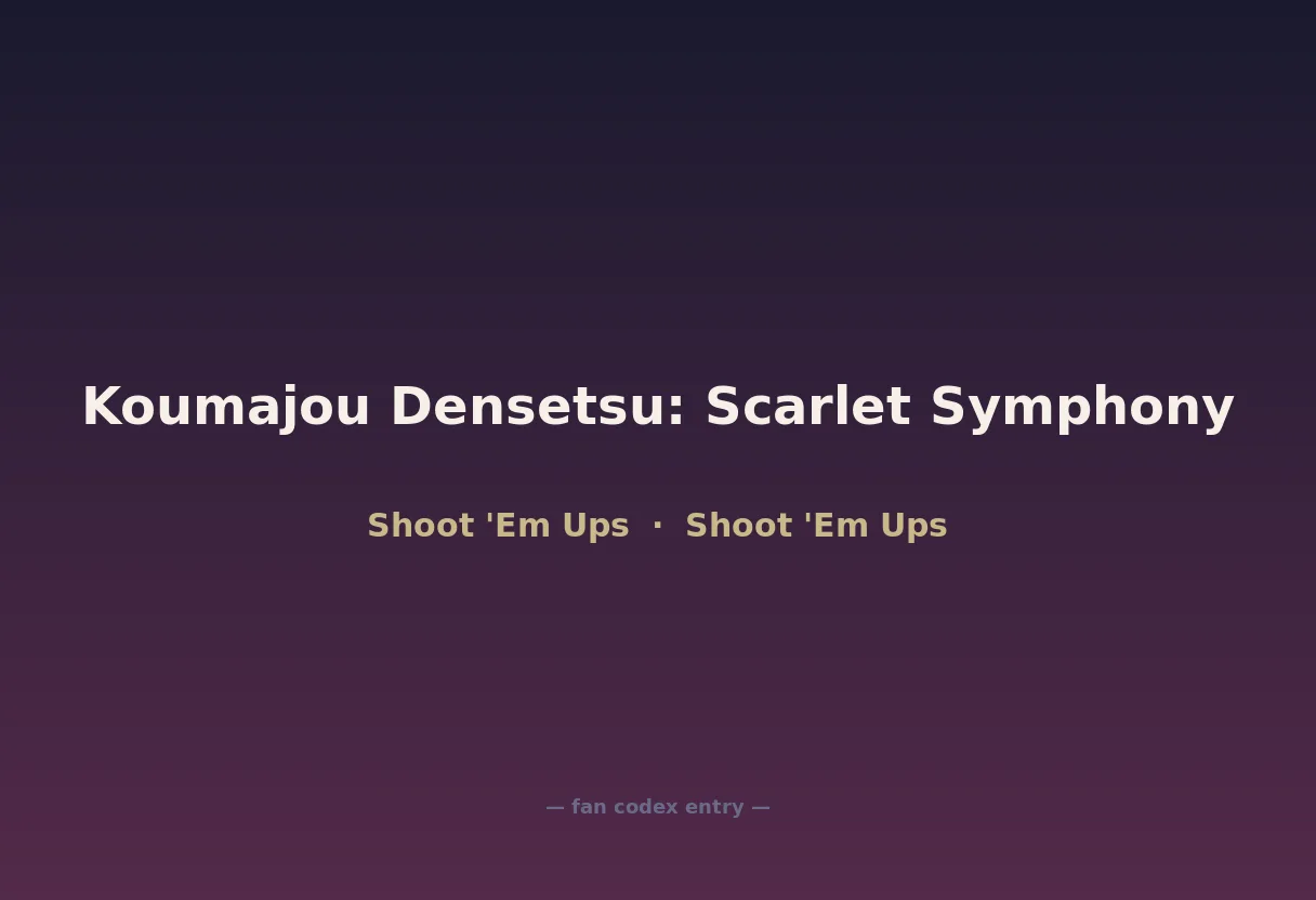 Koumajou Densetsu: Scarlet Symphony