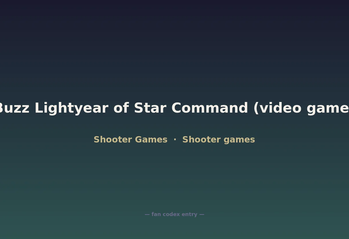 Buzz Lightyear of Star Command (video game)