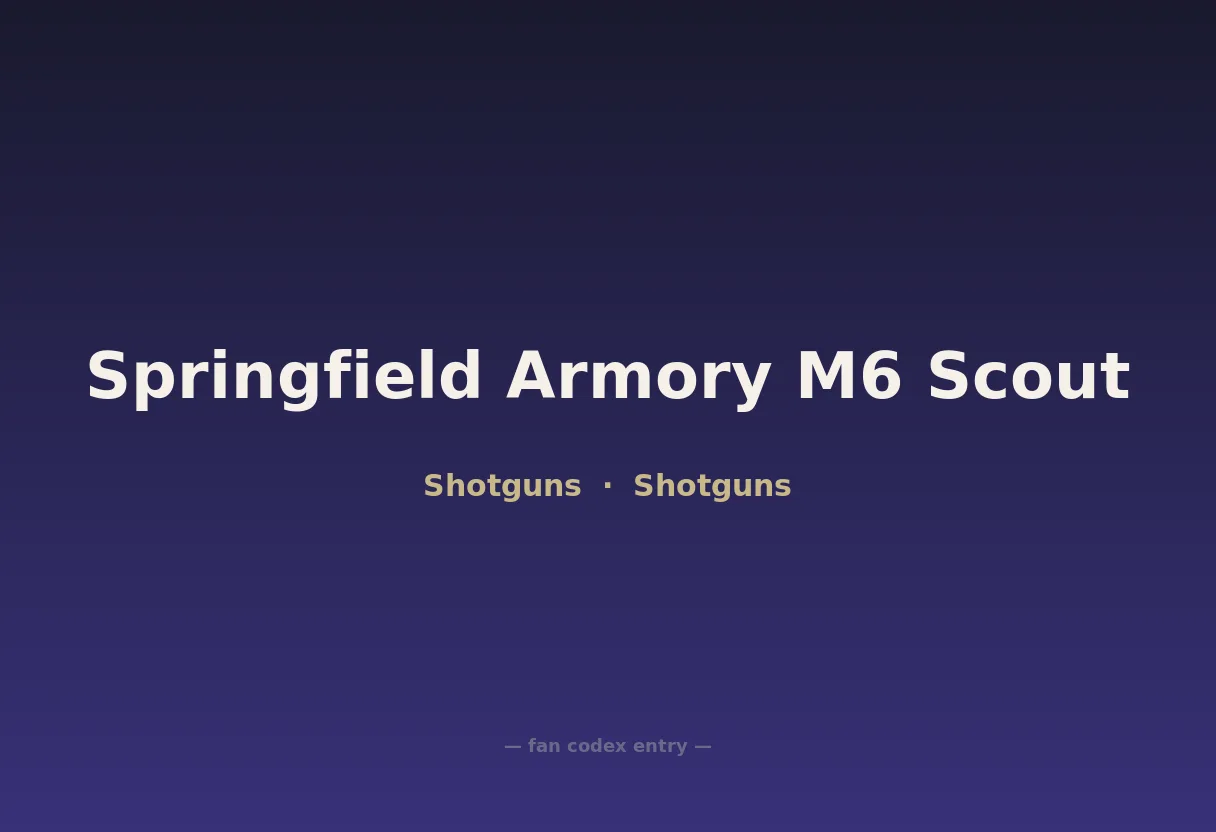 Springfield Armory M6 Scout