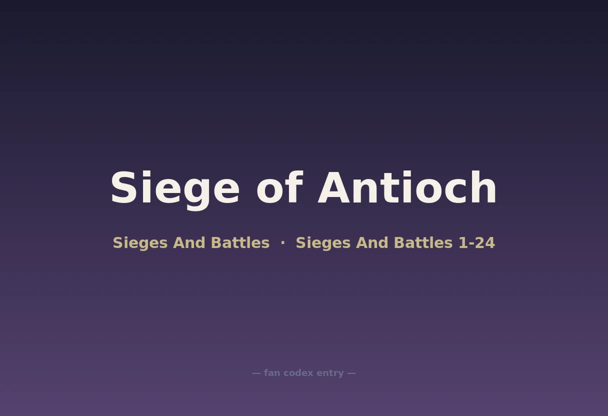 Siege of Antioch