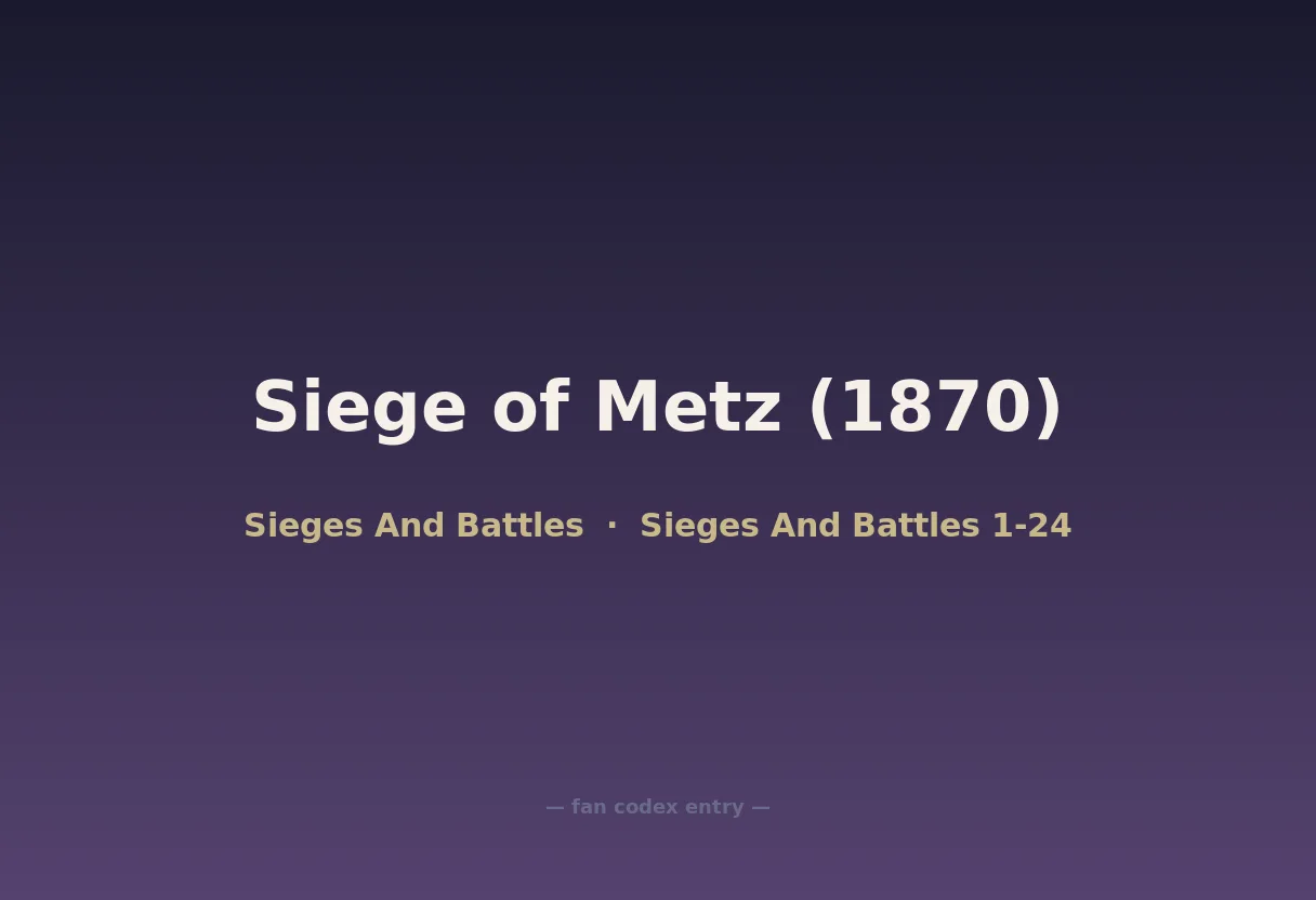Siege of Metz (1870)