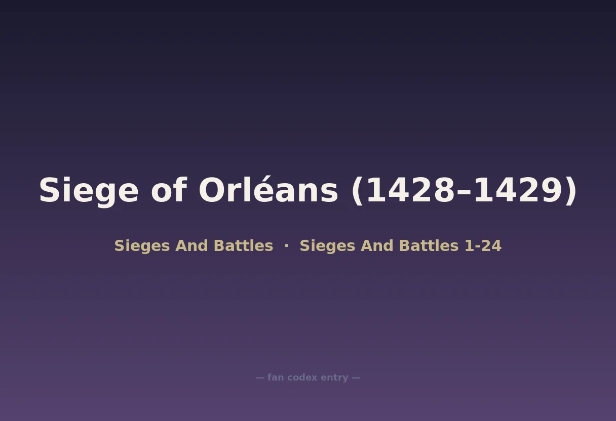 Siege of Orléans (1428–1429)