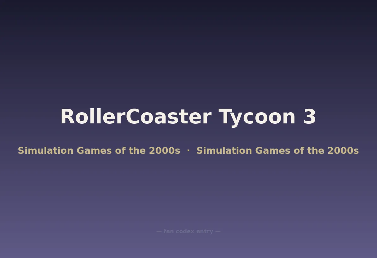RollerCoaster Tycoon 3