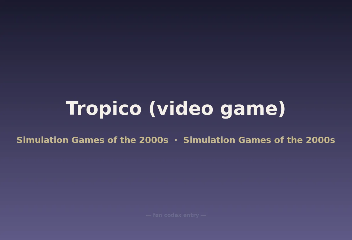 Tropico (video game)
