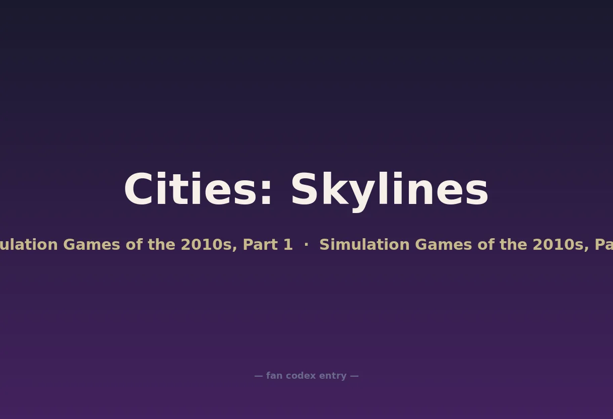 Cities: Skylines