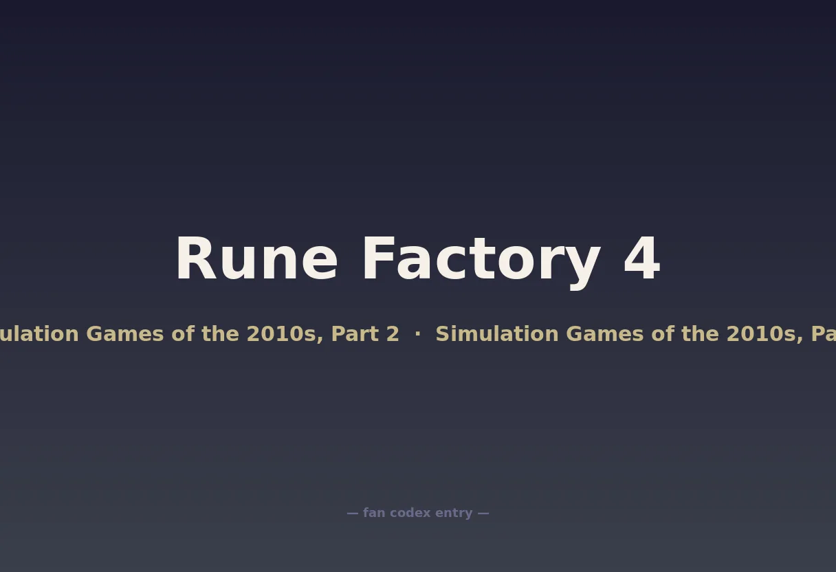 Rune Factory 4