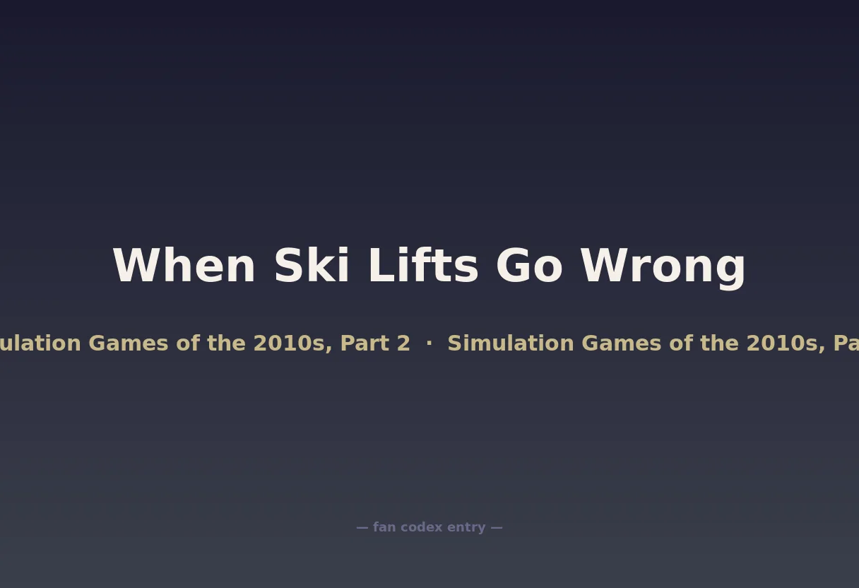 When Ski Lifts Go Wrong