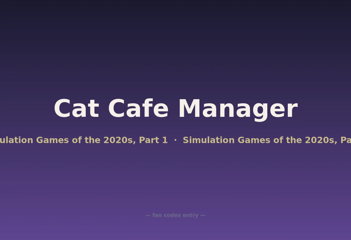 Cat Cafe Manager